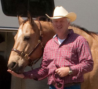 Bob Pruitt and his horse Dream