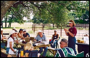 Lisa Bockholt teaches a Horse Training Clinic
