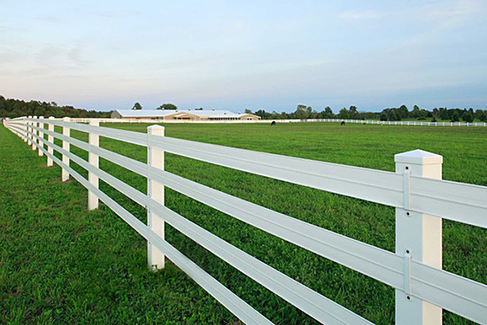 Safe fencing for horses.