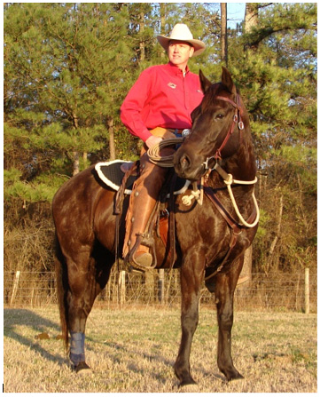 Pictured above is Ed Dabney riding in a ThinLine Sheepskin Comfort Western Square