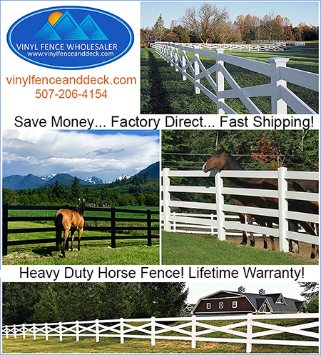 Fence for Horses by Vinyl Fence Wholesaler