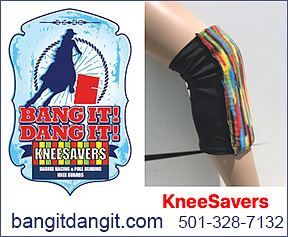 Bang it Dang it Barrel Racing Knee and shin protection.