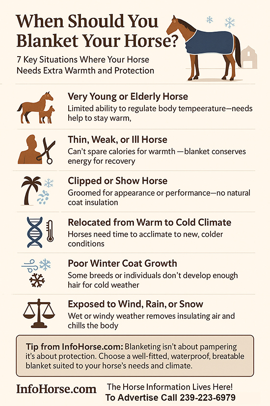 blankeWhen You Should Blanket Your Horse InfoGraphic. blankeWhen You Should Blanket Your Horse InfoGraphic.