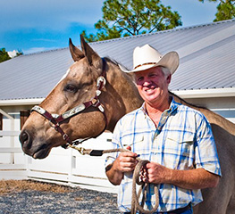 Robert Pruitt CEO InfoHorse and his horse Dream!