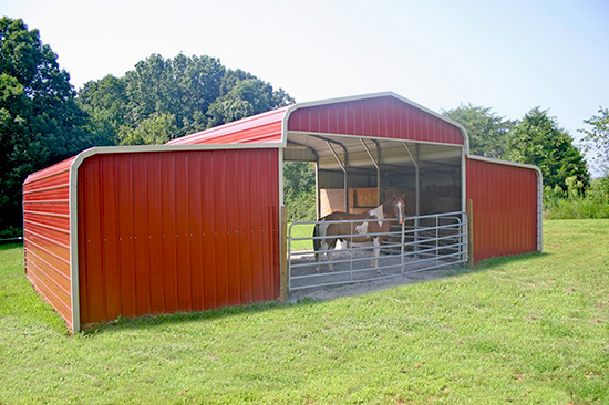 Metal Horse Barn