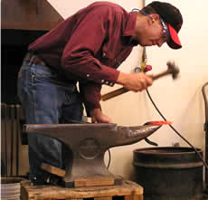 Learning to be a Farrier.