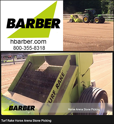 Barber Turf Rake Horse Arena Cleaner