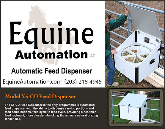 automatic grain feeder for horses