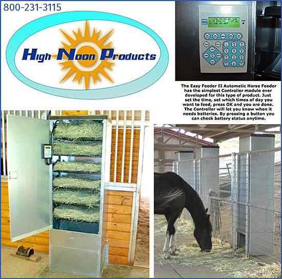 automatic grain feeder for horses