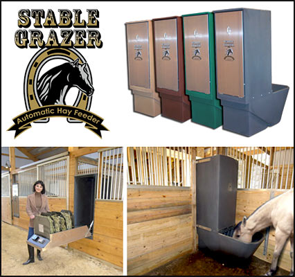 automatic grain feeder for horses