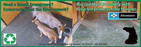 Green Horse Stall Mats