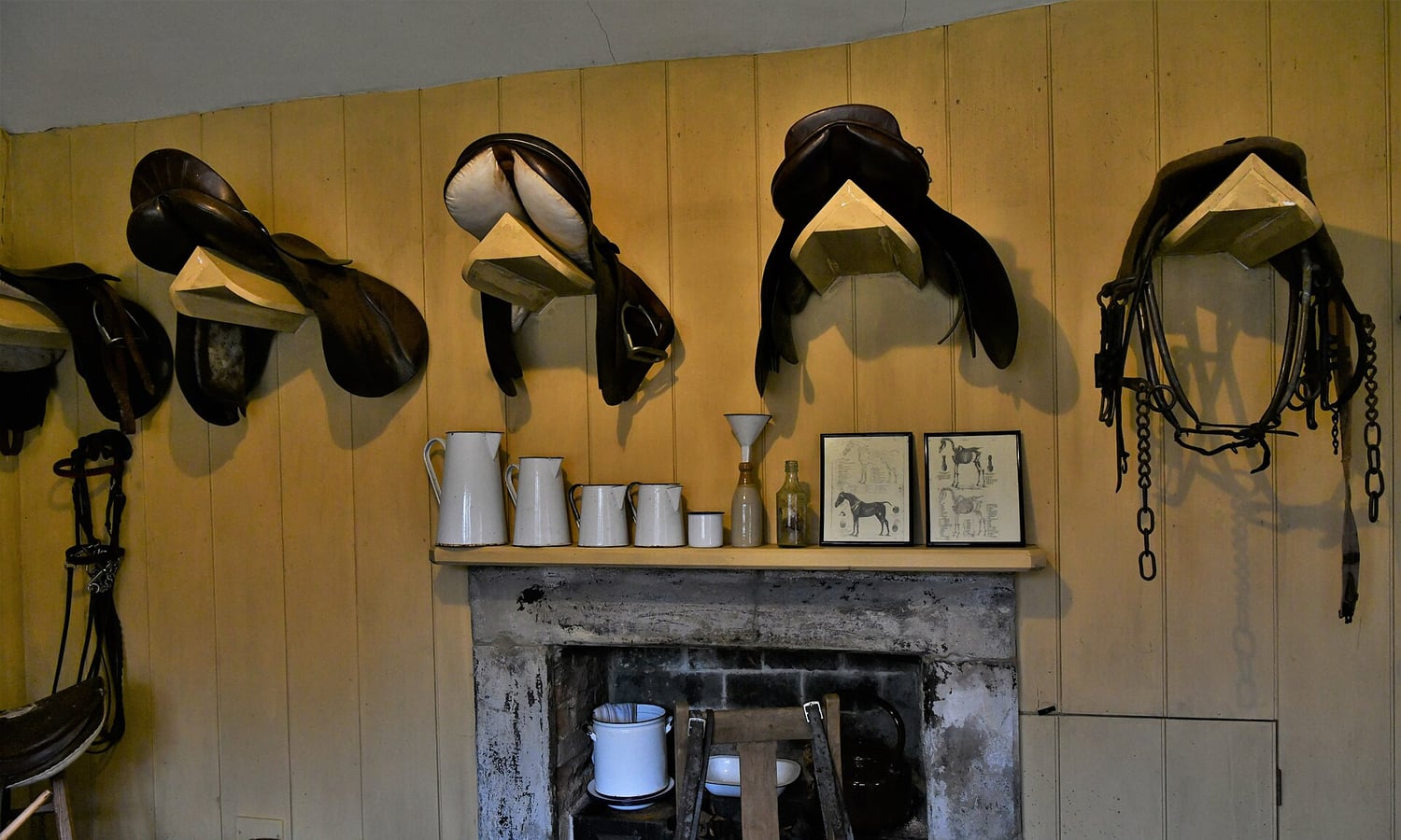 Historic English tack room at Audley End House