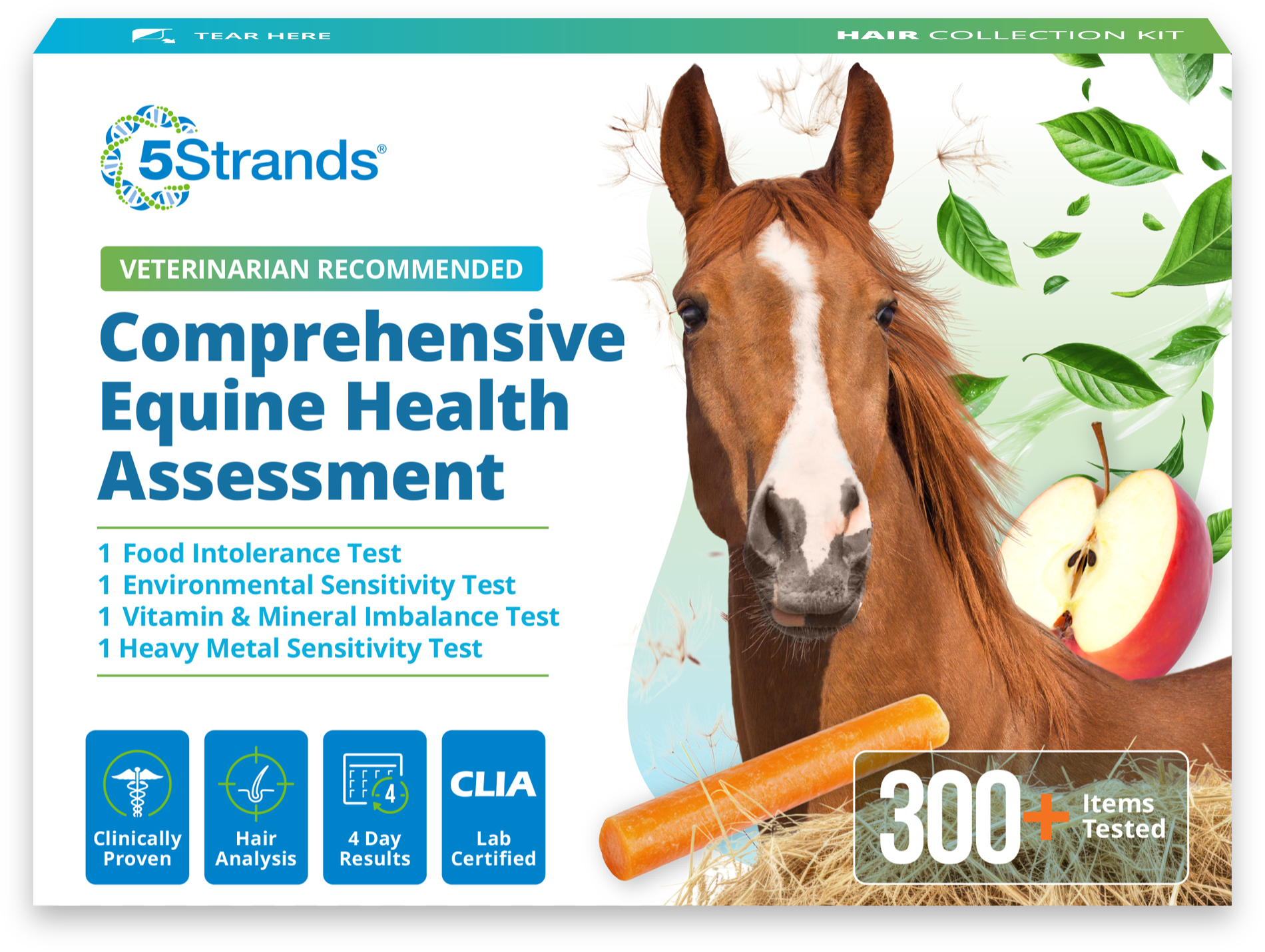 5Strands Comprehensive Equine Intolerance and Imbalance Test kit box
