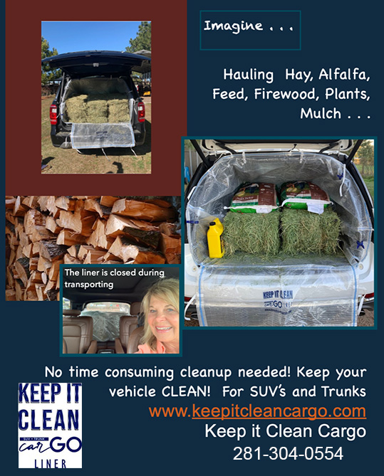 Keep It Clean Cargo™ Liner — Keep your SUV or trunk clean while hauling hay and supplies — under $50!