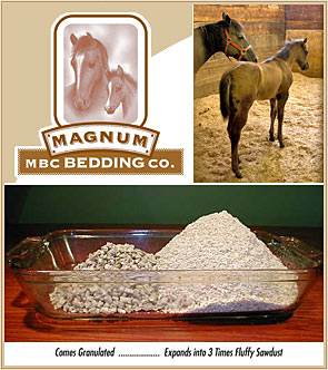 Magnum Bedding — Barn Accessories (MBC Magnum Horse Bedding is a product that improves the quality of horse care…)