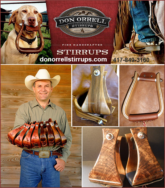 Don Orrell Stirrups — Tack (Avoid ankle pain and have greater security in the saddle)