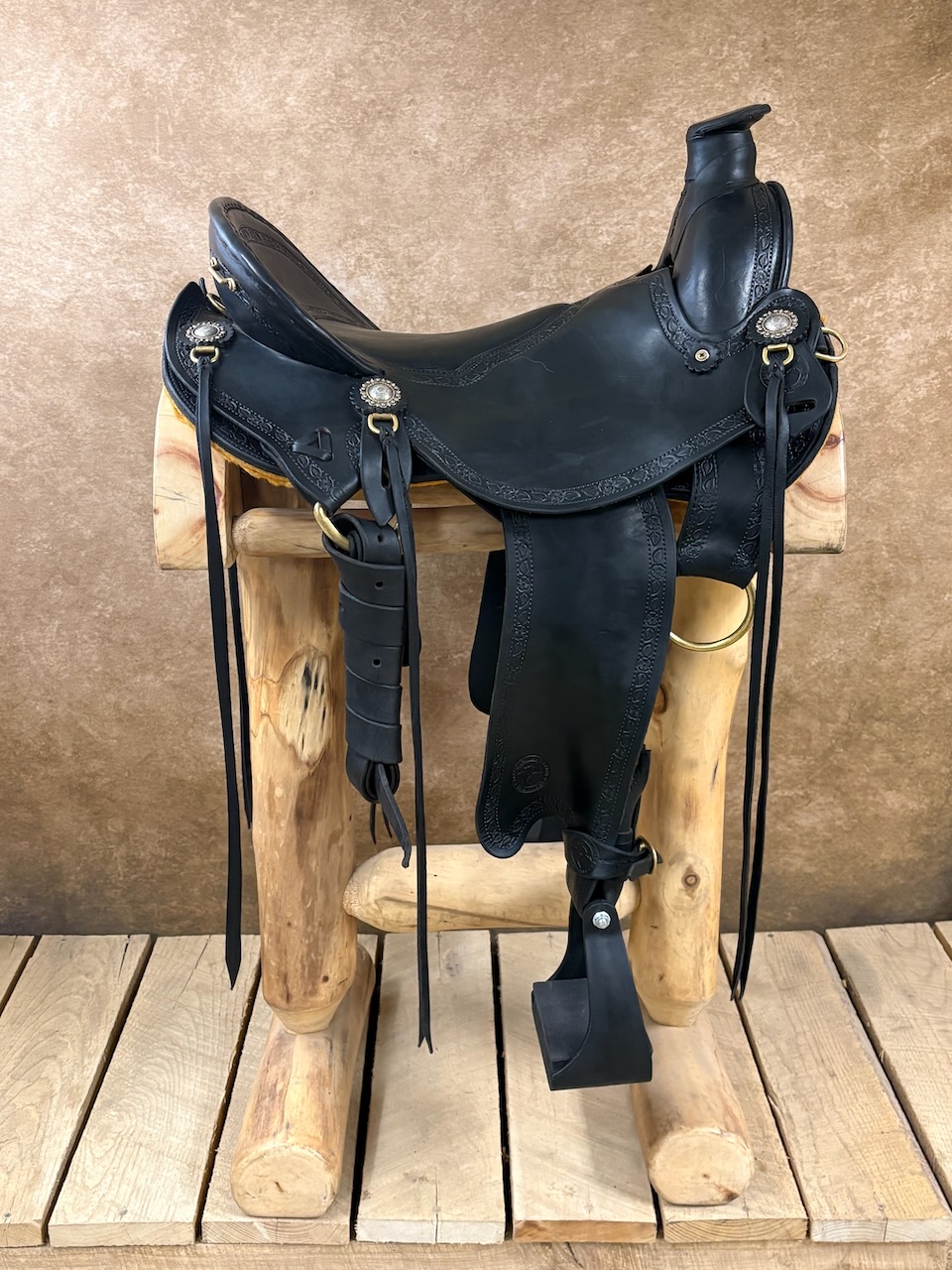 Allegany Mountain Saddlery hand-crafted Wade-style working saddle