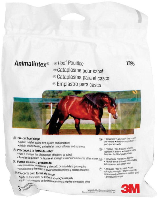 3M Animalintex hoof poultice pad 3-pack retail package front