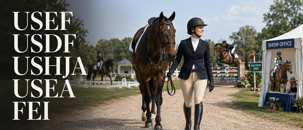 USEF, USDF, USHJA - What Do All Those Letters Actually Mean? A Plain-English Guide to English Riding’s Alphabet Soup