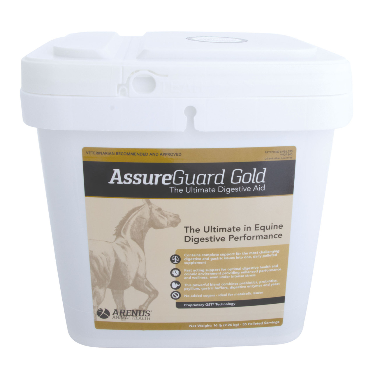 Assure Guard Gold all-in-one equine digestive supplement front of container