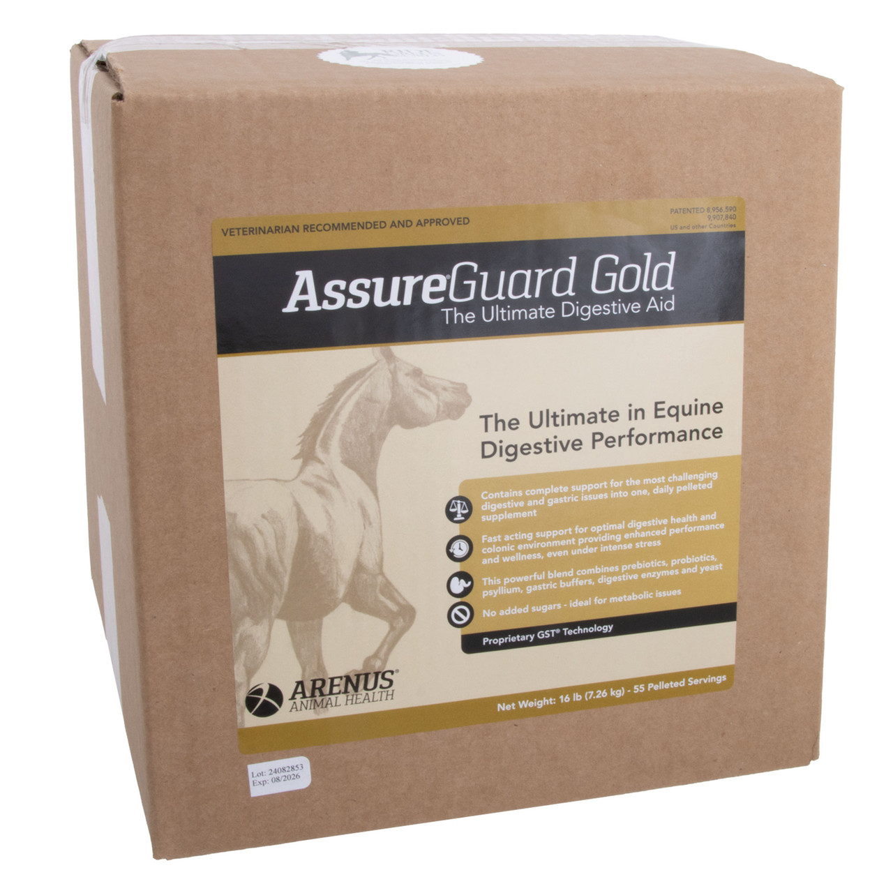 Assure Guard Gold sugar-free psyllium and probiotic horse supplement