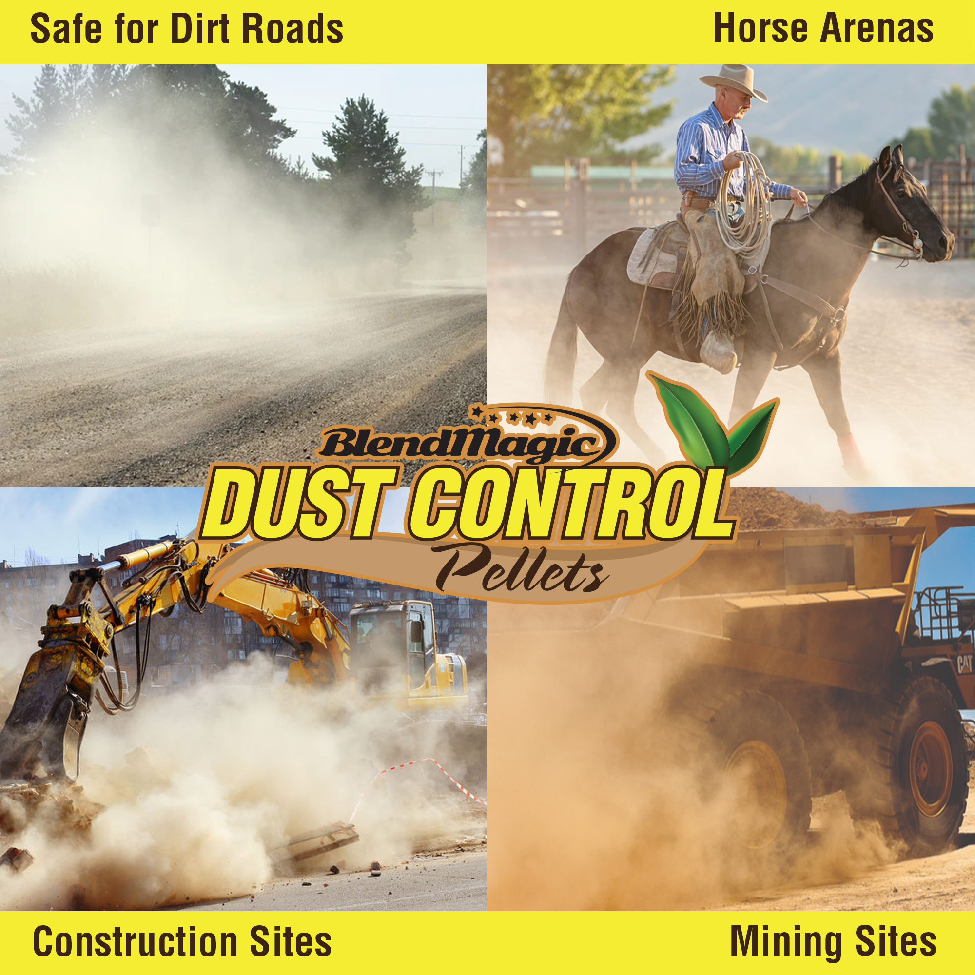 BlendMagic Magnesium Chloride Dust Control Pellets close-up