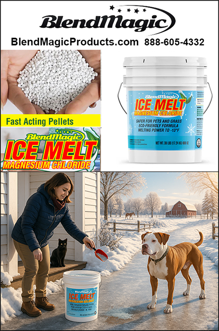 ICE MELT by BlendMagic Pure Magnesium Chloride Pellets