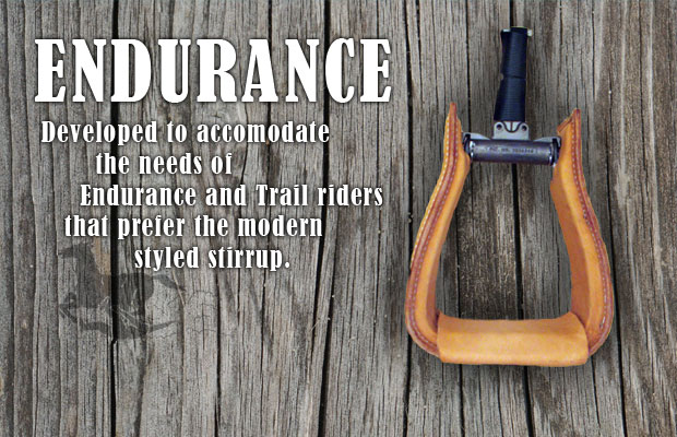 Breakaway Stirrups by STI mounted on a Western saddle