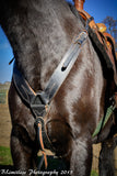 Buckaroo Pulling Breast Collar model BC66 in brown Hermann Oak harness leather
