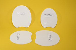 Castle Plastics Performance hoof pads engineered to absorb shock and concussion