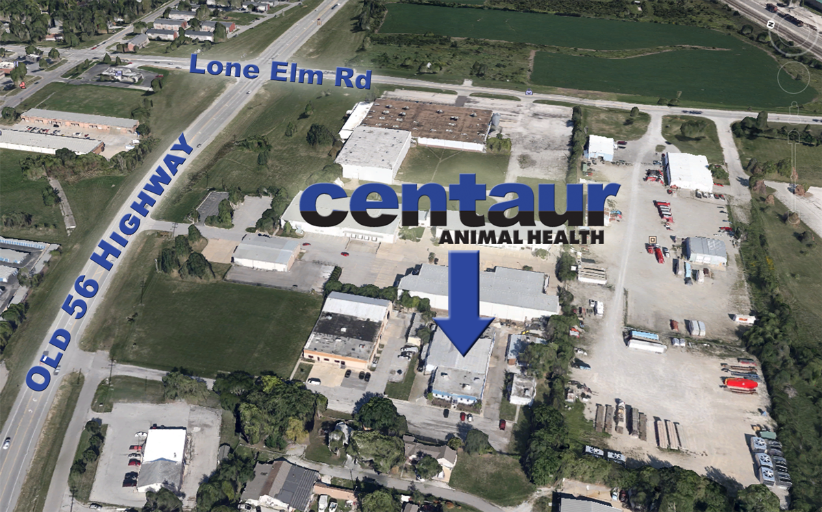 Centaur Animal Health Olathe Kansas facility location map