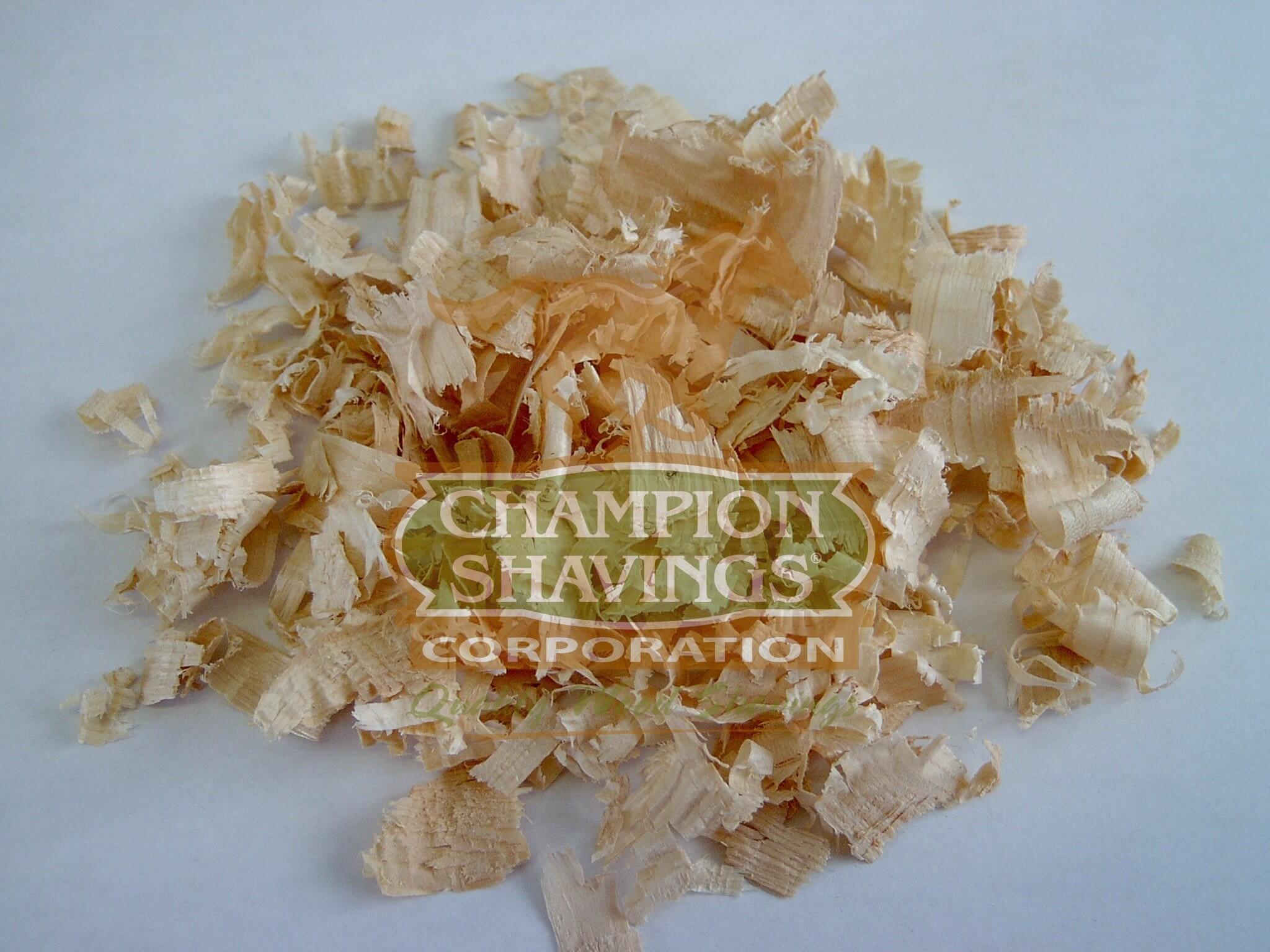 Champion Shavings East Coast manufacturing facility quality control wood shavings