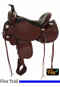 Circle Y Alpine Flex2 trail saddle handcrafted in Yoakum Texas