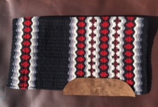 Cutter Classic Canyon Land heavyweight woven wool saddle pad, pattern option 3