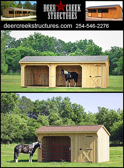 Portable Horse Barns and Shelters by Deer Creek Structures