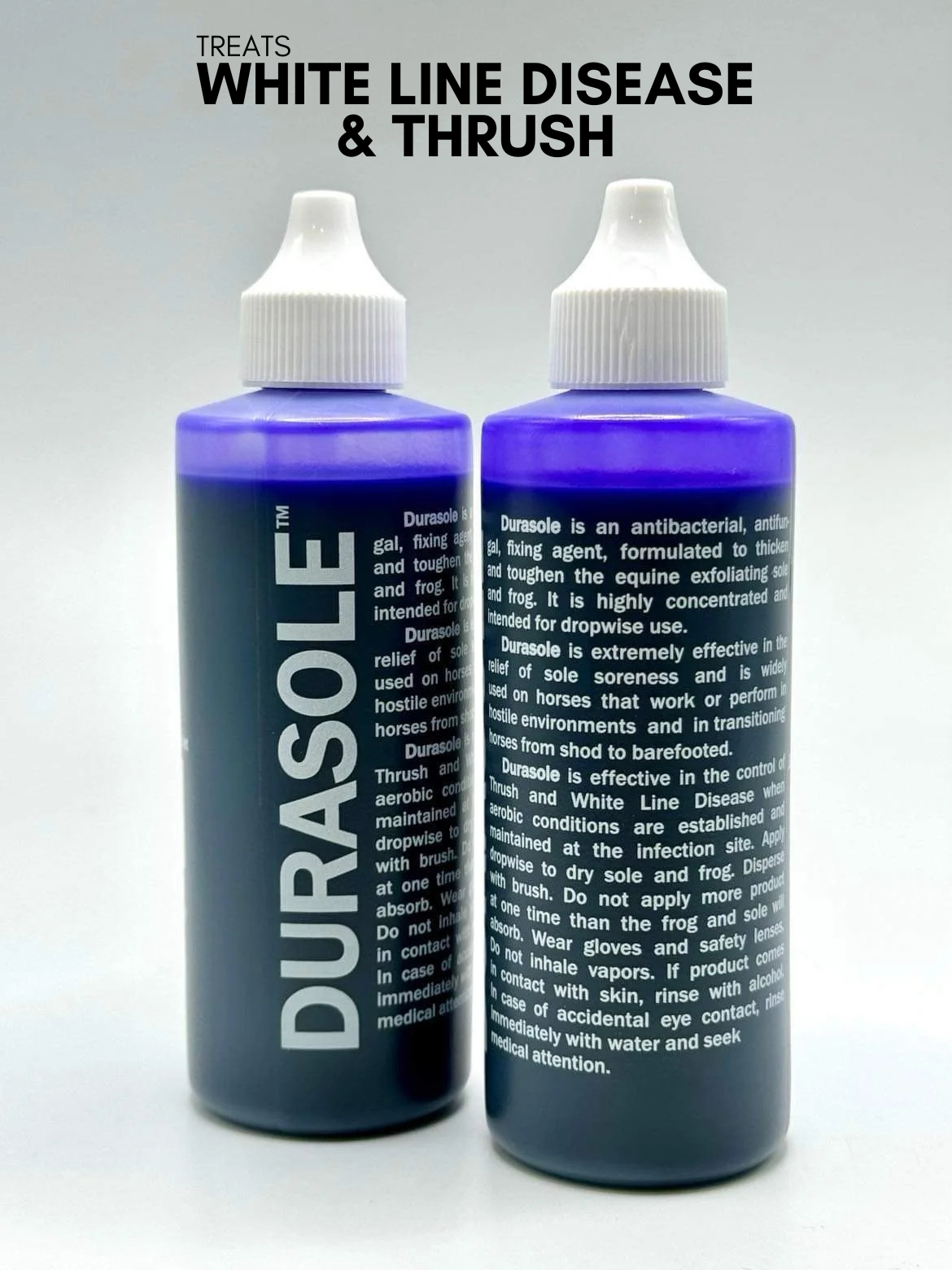 DuraSole hoof sole hardener 4 oz full-size bottle from Alvin Farrier Supply