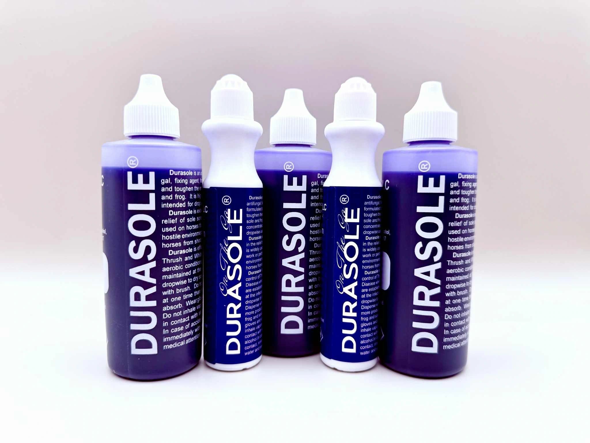 DuraSole sole hardener product for toughening soft and thin horse hoof soles