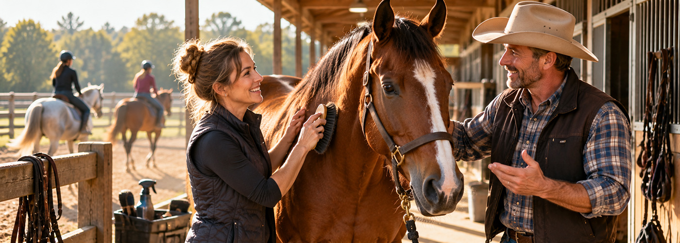 Meet new friends with horses