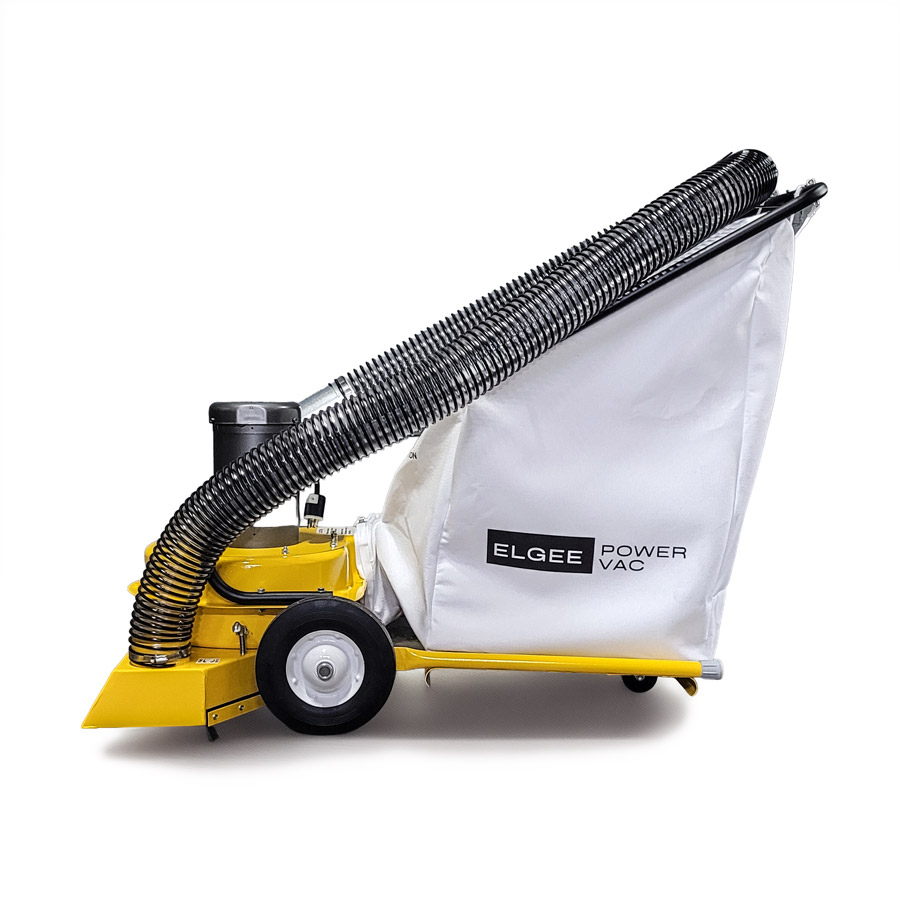 ELGEE 634-E electric Power Vac with collection bag facing left