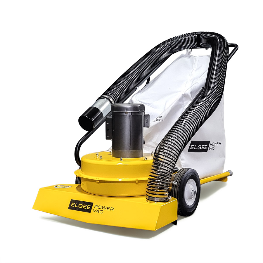 ELGEE 634-E electric powered walk-behind Power Vac side angle view