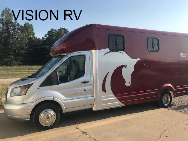 Equi-Trek Vision RV horsebox with living quarters on Ford Transit chassis