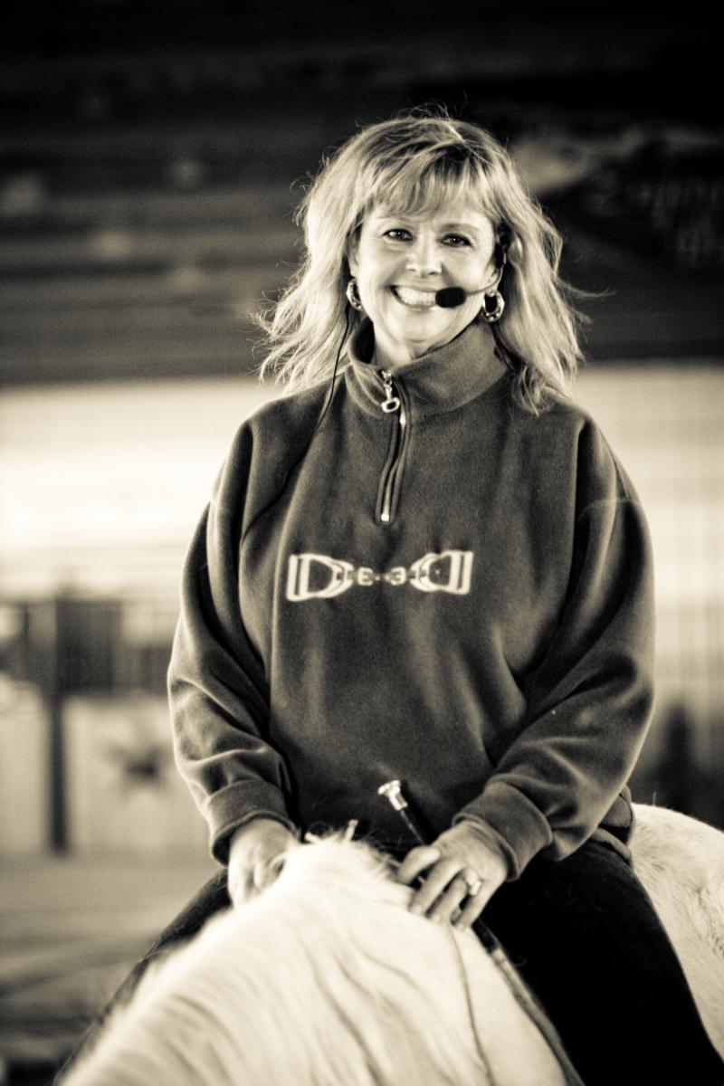 Equine-Audio wireless microphone system in use during horse training