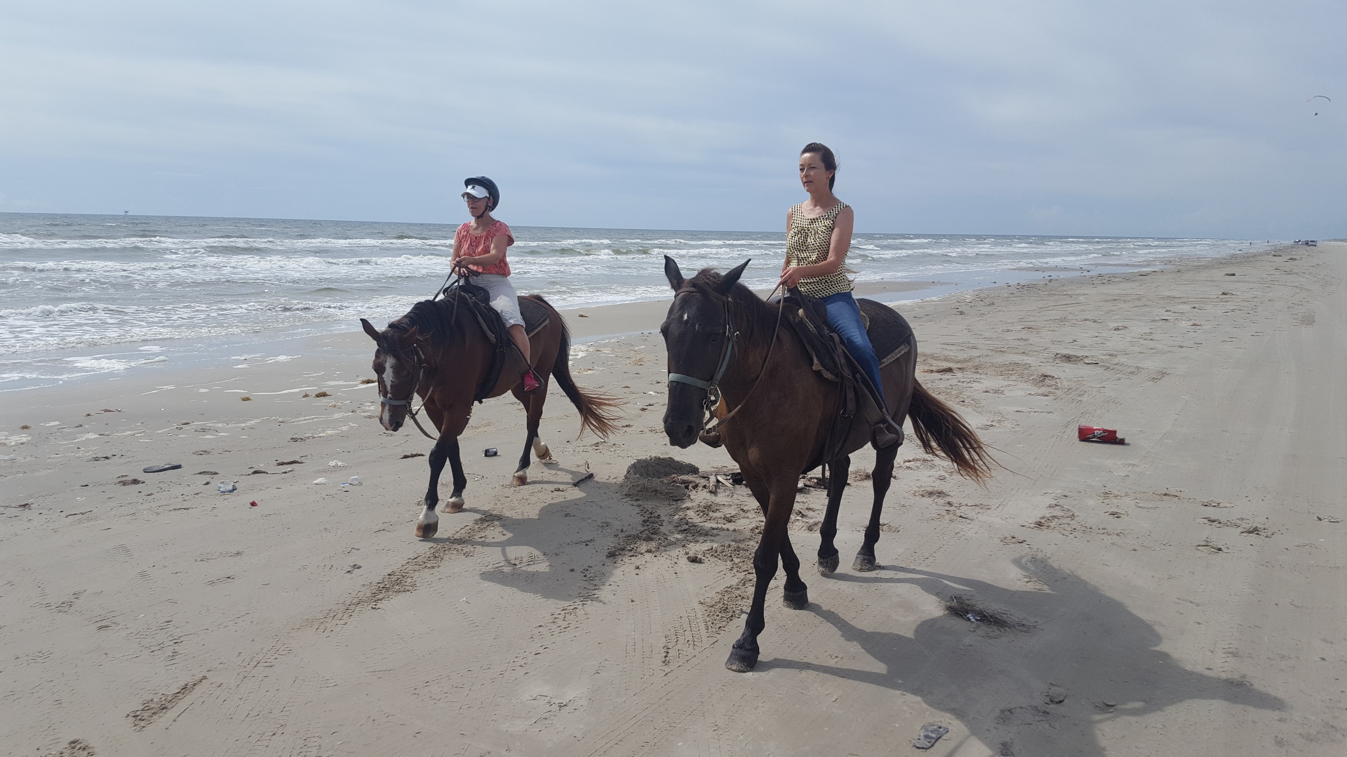 Horse and rider on a 2017 Texas trail ride fed with Equine Bloom vitamin-mineral supplement