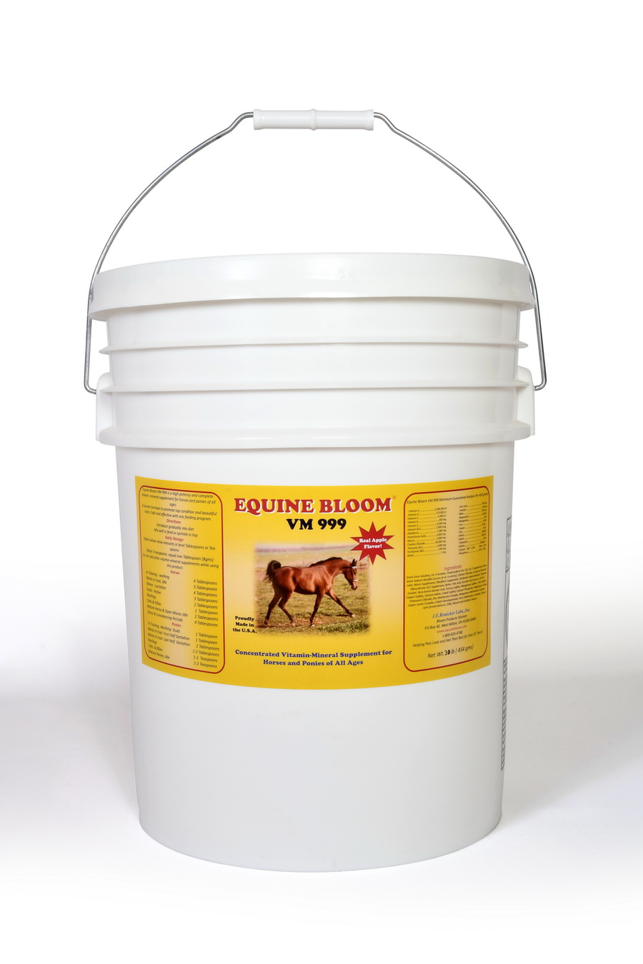 Equine Bloom VM 999+2 concentrated horse supplement 30 lb barn size by Bloom Products LLC