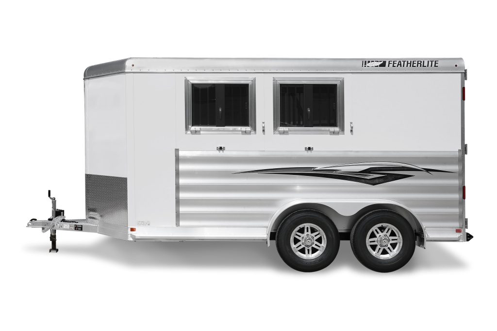 Featherlite 9400 bumper pull slant load aluminum horse trailer