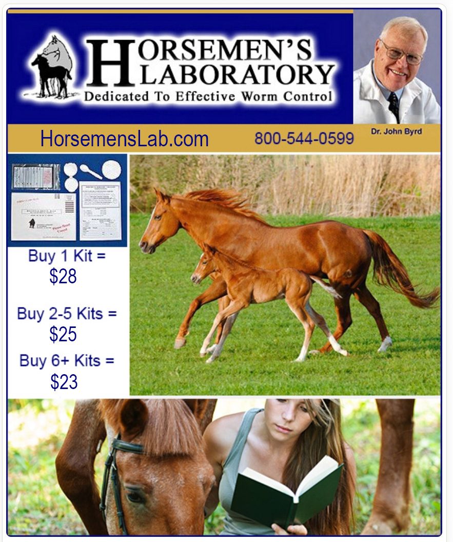 Affordable Worm Infestation Testing by Horsemen's Lab — Health (Test before you deworm: mail-in fecal egg counts from Dr)