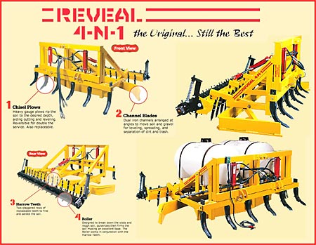 Reveal 4-N-1 , The ORIGINAL Ground Prep Tool Since 1989! — Barn Accessories (The Reveal 4-N-1 ORIGINAL Ground Prep Tool Since 1989)