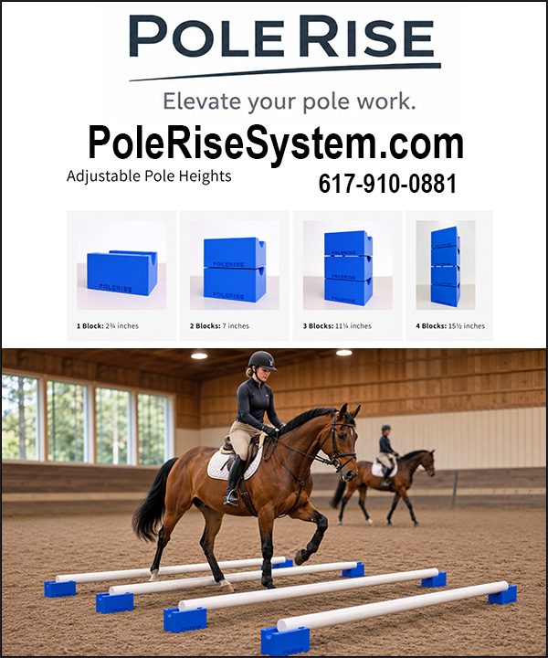 PoleRise — Arenas (Stable stackable pole elevation without bulky traditional cavaletti blocks)