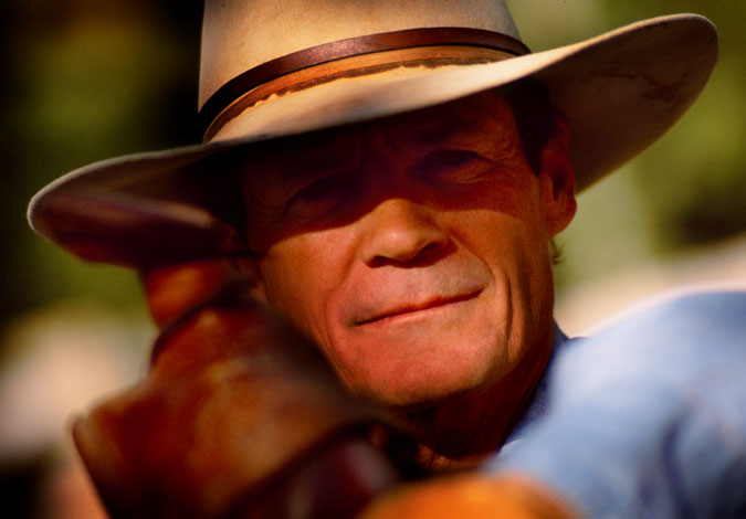 Portrait of horse whisperer and Dances With Horses founder Frank Bell
