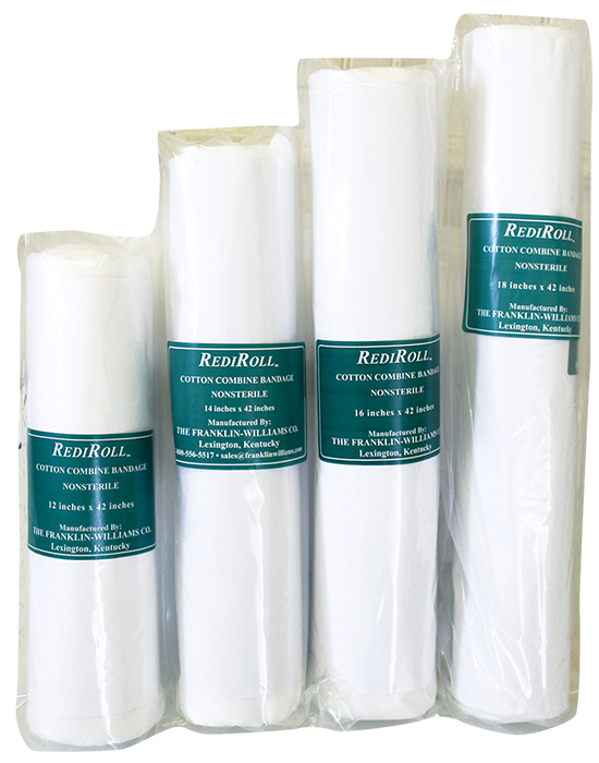 RediRoll non-sterile pre-cut cotton combine rolls by Franklin-Williams